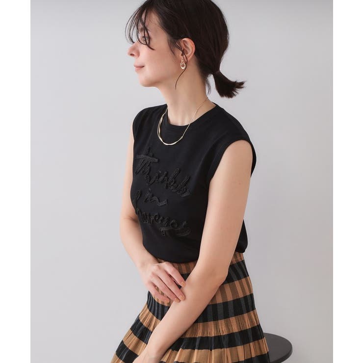 ラメテープロゴニット【洗濯機洗い可/抗ピル】 | OPAQUE.CLIP | 詳細画像5 