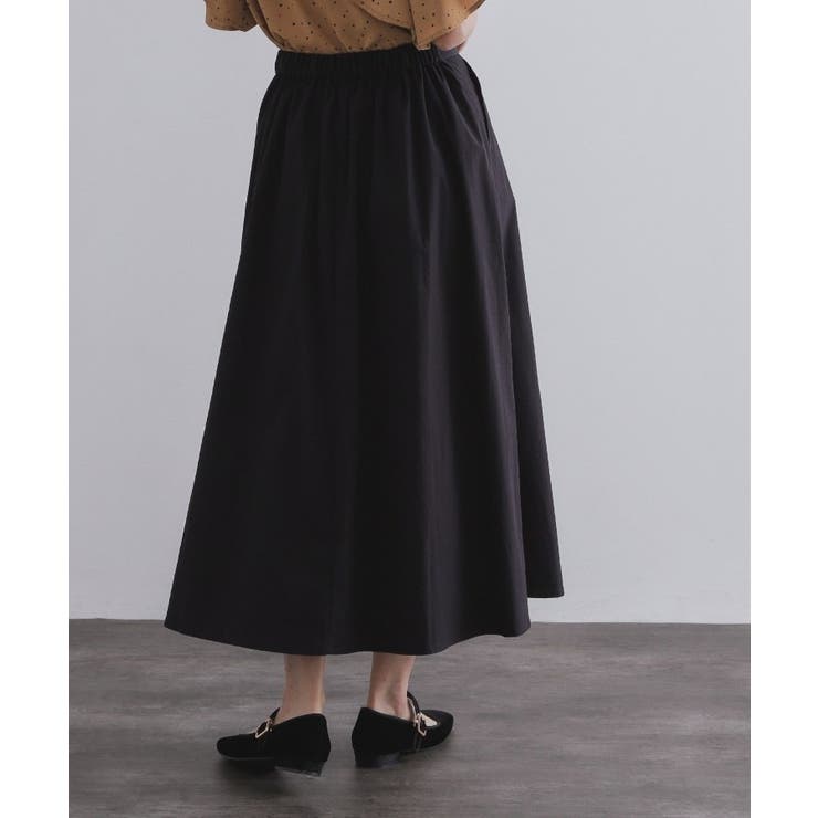 コットンライクフレアスカート【洗濯機洗い可】 | OPAQUE.CLIP | 詳細画像5 