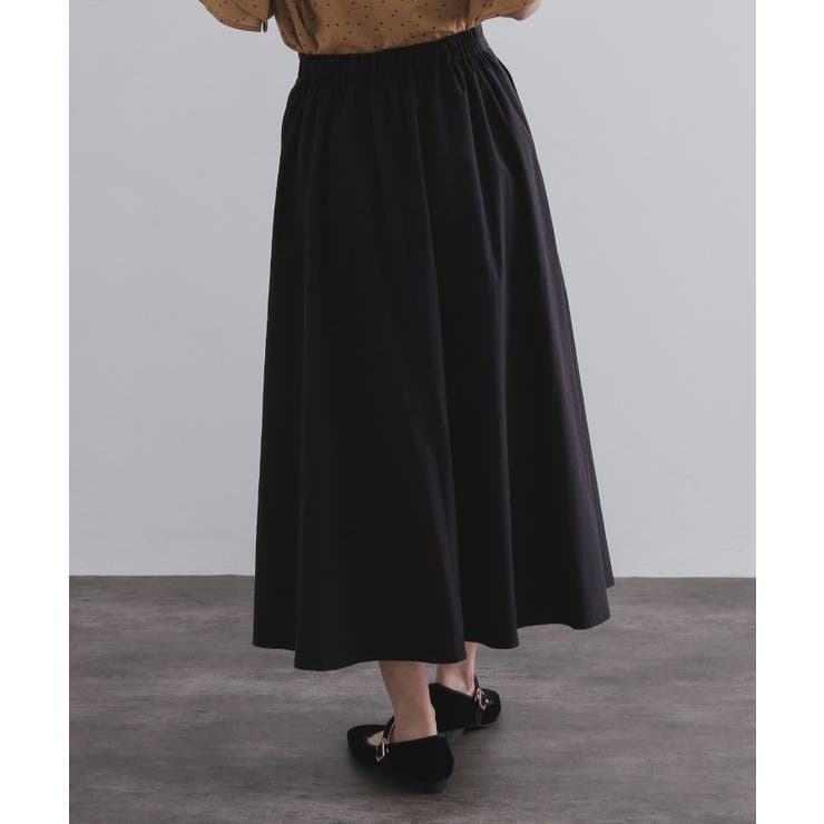 コットンライクフレアスカート【洗濯機洗い可】 | OPAQUE.CLIP | 詳細画像11 