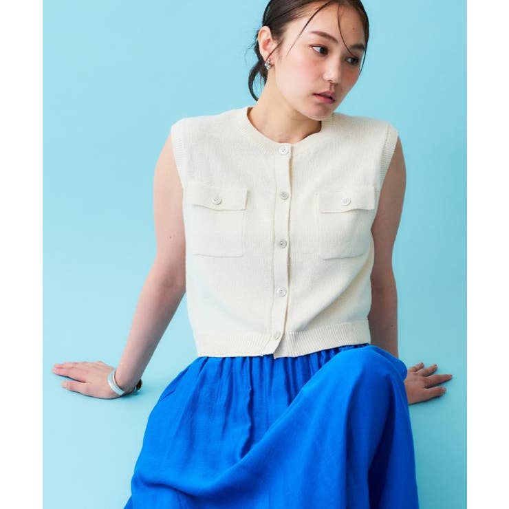 ダブルポケットニット【洗濯機洗い可】 | OPAQUE.CLIP | 詳細画像1 