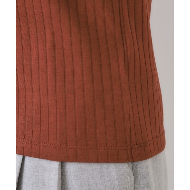 汗染み防止 ボートネックリブカットソー【洗濯機洗い可/抗ピル】 | OPAQUE.CLIP | 詳細画像22 