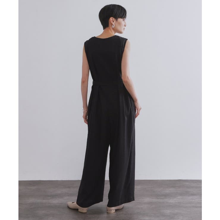 《Can Cam掲載》麻混ベルト付きオールインワン【洗濯機洗い可】 | OPAQUE.CLIP | 詳細画像11 