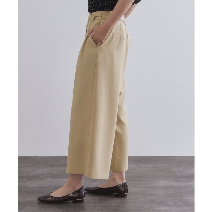 サッシュリボン付きラップデザインパンツ【洗濯機洗い可】 | OPAQUE.CLIP | 詳細画像14 