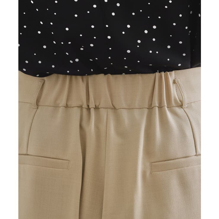 サッシュリボン付きラップデザインパンツ【洗濯機洗い可】 | OPAQUE.CLIP | 詳細画像17 