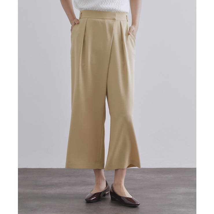 サッシュリボン付きラップデザインパンツ【洗濯機洗い可】 | OPAQUE.CLIP | 詳細画像20 