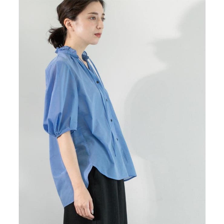 シアーフリルネックブラウス【洗濯機洗い可】 | OPAQUE.CLIP | 詳細画像20 