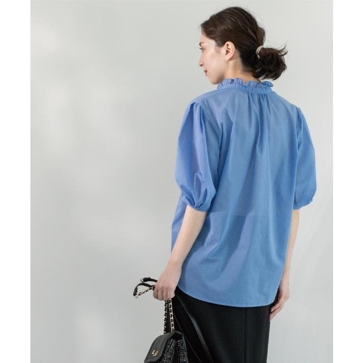 シアーフリルネックブラウス【洗濯機洗い可】 | OPAQUE.CLIP | 詳細画像23 