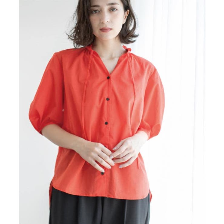 シアーフリルネックブラウス【洗濯機洗い可】 | OPAQUE.CLIP | 詳細画像26 