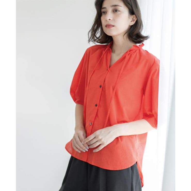 シアーフリルネックブラウス【洗濯機洗い可】 | OPAQUE.CLIP | 詳細画像27 