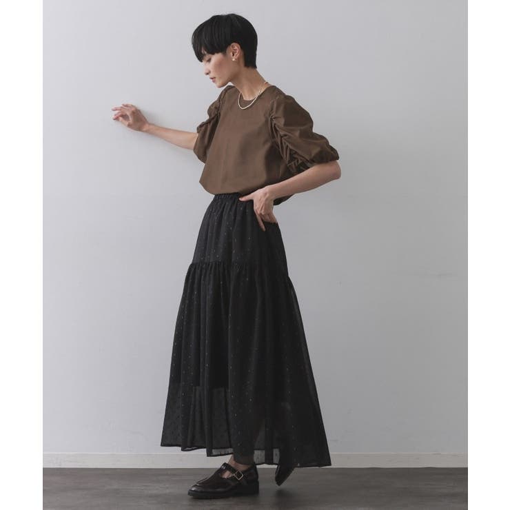 シアーボリュームスリーブブラウス【洗濯機洗い可】 | OPAQUE.CLIP | 詳細画像7 