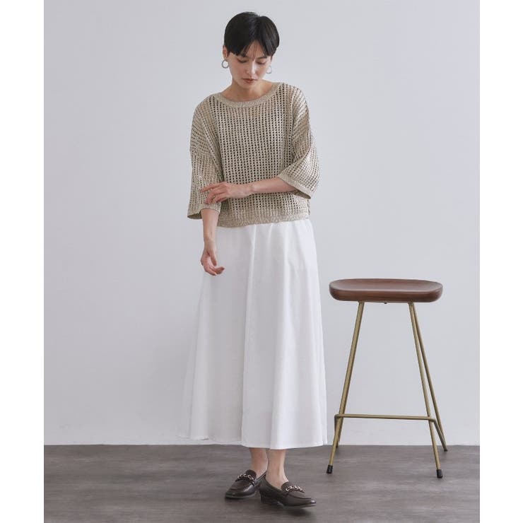 2WAY ラメメッシュニット【洗濯機洗い可/抗ピル】 | OPAQUE.CLIP | 詳細画像3 