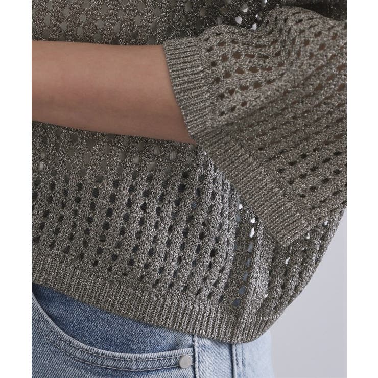 2WAY ラメメッシュニット【洗濯機洗い可/抗ピル】 | OPAQUE.CLIP | 詳細画像25 