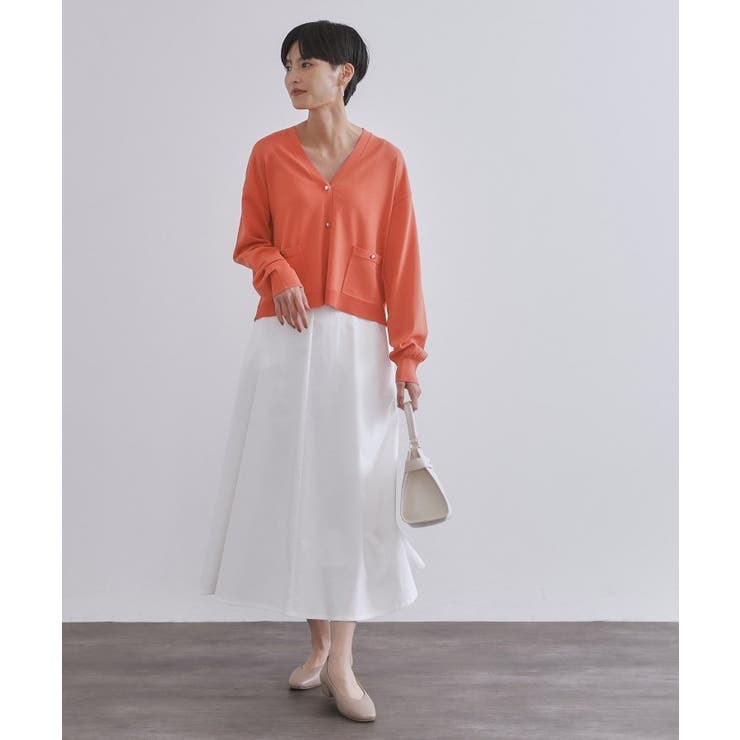 リラクシーVネックニットカーディガン【UVケア 接触冷感 洗濯機洗い可 | OPAQUE.CLIP | 詳細画像10 