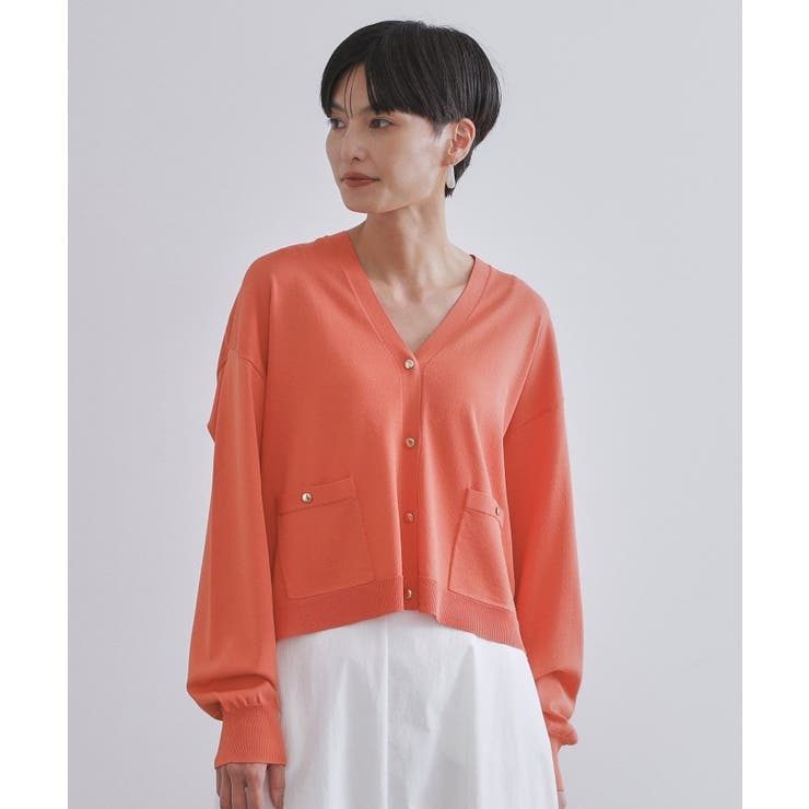 リラクシーVネックニットカーディガン【UVケア 接触冷感 洗濯機洗い可 | OPAQUE.CLIP | 詳細画像13 