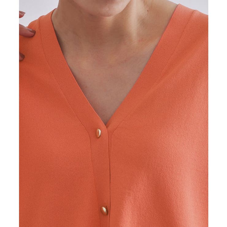 リラクシーVネックニットカーディガン【UVケア 接触冷感 洗濯機洗い可 | OPAQUE.CLIP | 詳細画像16 