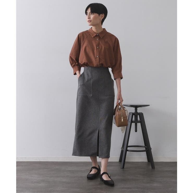 切替フォルムシャツ【洗濯機洗い可】 | OPAQUE.CLIP | 詳細画像2 