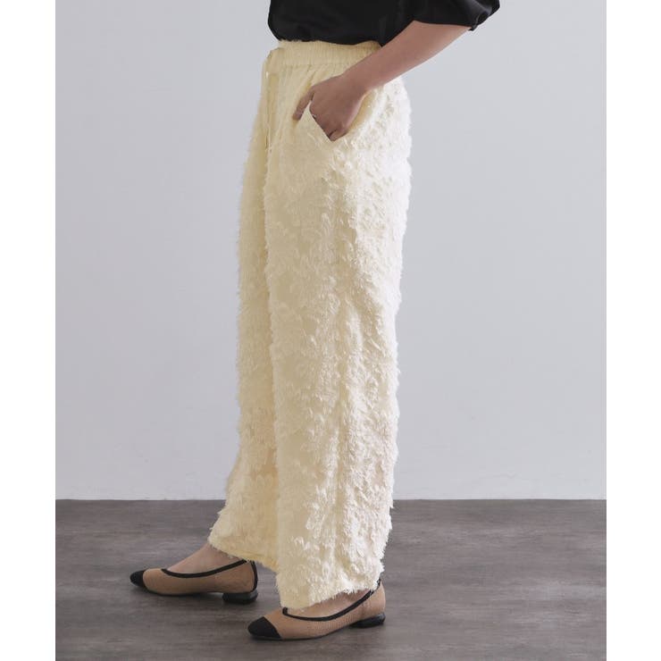 フリンジジャカードイージーパンツ【洗濯機洗い可】 | OPAQUE.CLIP | 詳細画像10 