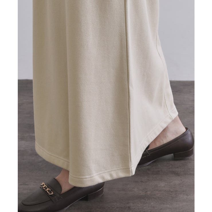 ラメスウェットイージーロングスカート【洗濯機洗い可】 | OPAQUE.CLIP | 詳細画像15 