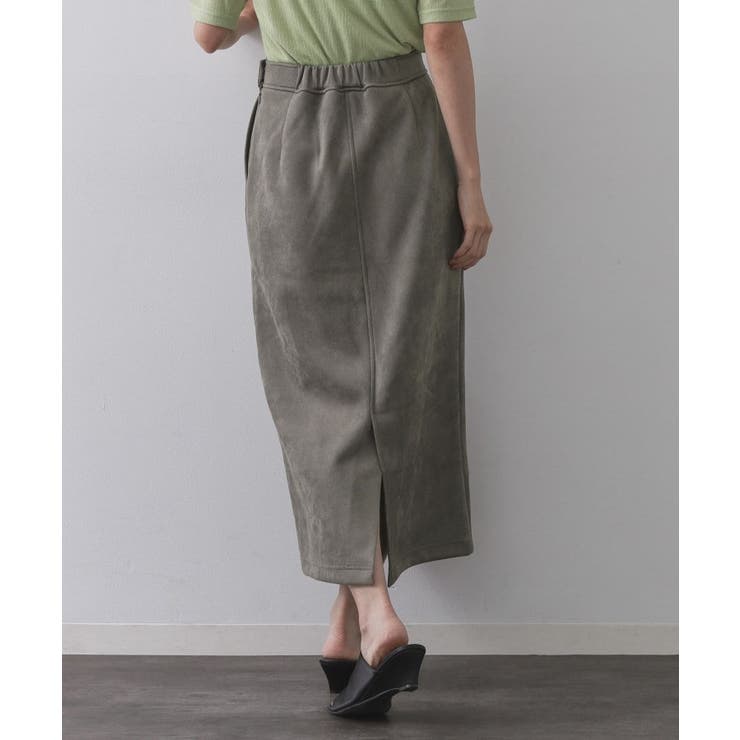 スエードライクナロースカート【洗濯機洗い可】 | OPAQUE.CLIP | 詳細画像1 