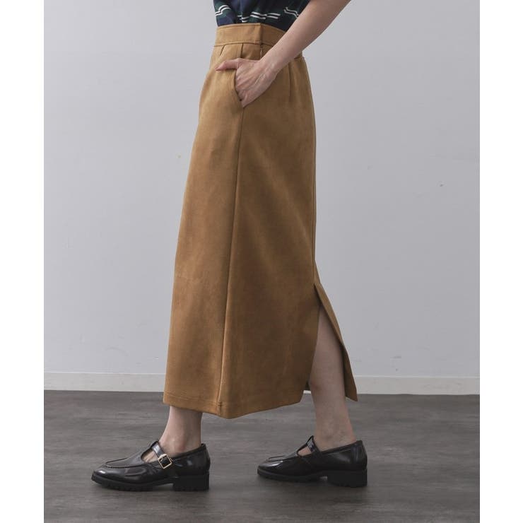 スエードライクナロースカート【洗濯機洗い可】 | OPAQUE.CLIP | 詳細画像10 