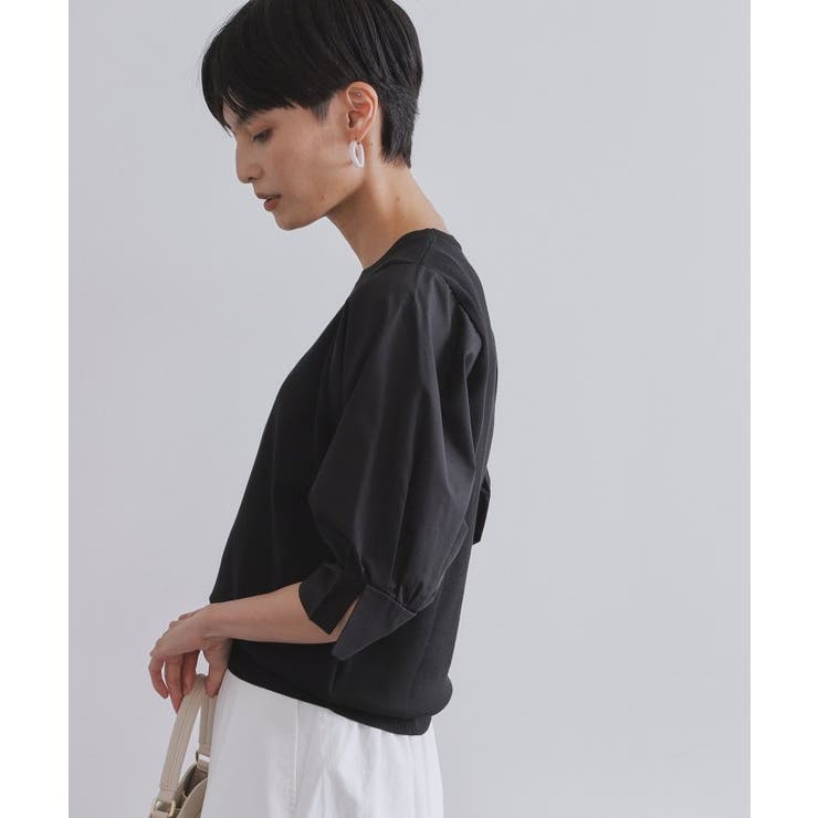 ドッキングスリーブニット【洗濯機洗い可/抗ピル】 | OPAQUE.CLIP | 詳細画像5 