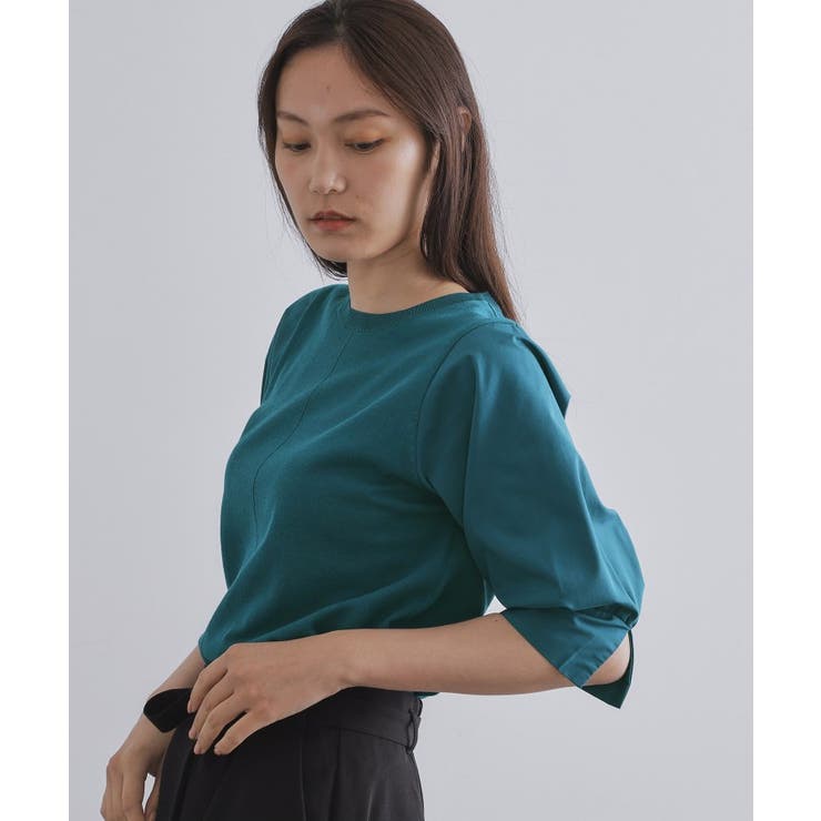 ドッキングスリーブニット【洗濯機洗い可/抗ピル】 | OPAQUE.CLIP | 詳細画像13 