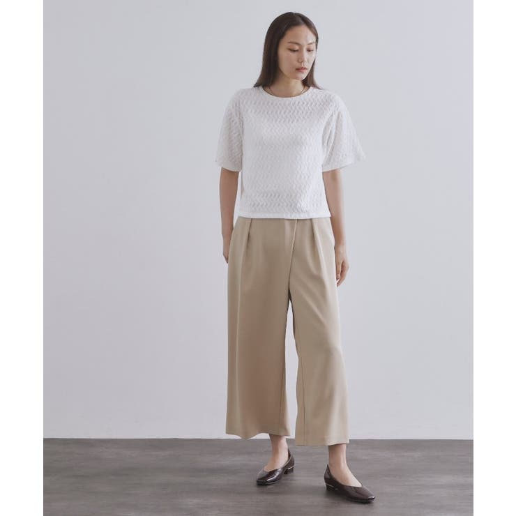 ふくれジャカードトップス【洗濯機洗い可】 | OPAQUE.CLIP | 詳細画像2 