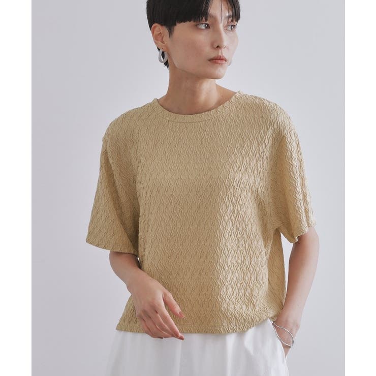 ふくれジャカードトップス【洗濯機洗い可】 | OPAQUE.CLIP | 詳細画像13 