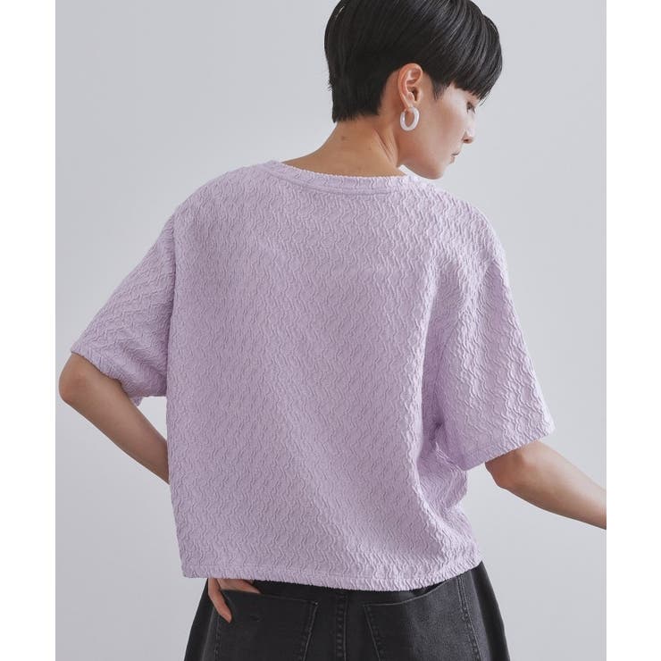 ふくれジャカードトップス【洗濯機洗い可】 | OPAQUE.CLIP | 詳細画像17 