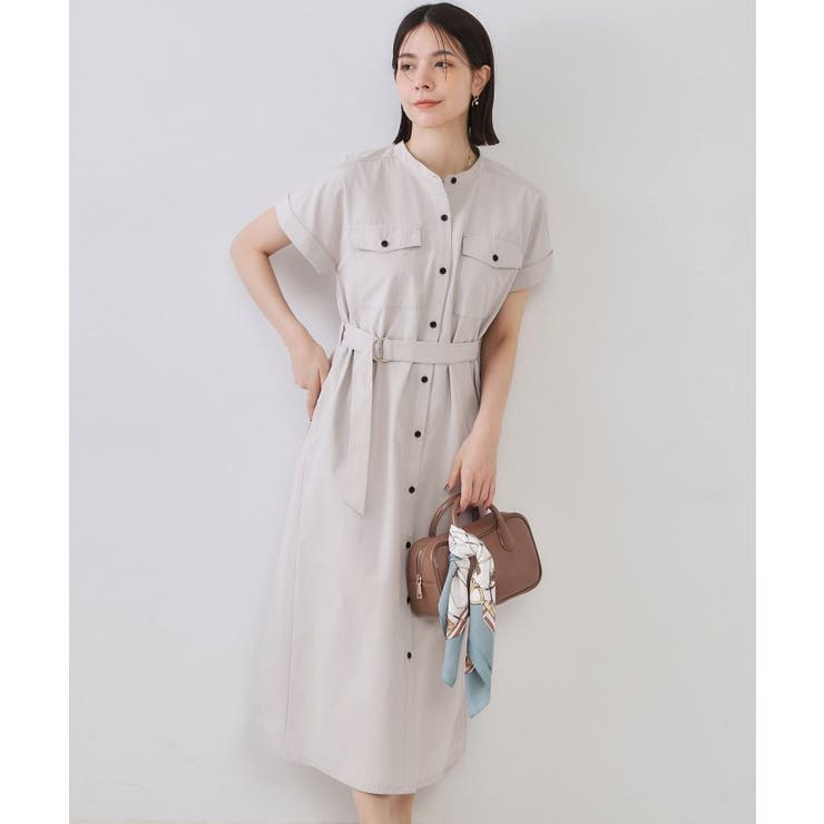 ダブルポケットシャツワンピース【洗濯機洗い可】 | OPAQUE.CLIP | 詳細画像38 