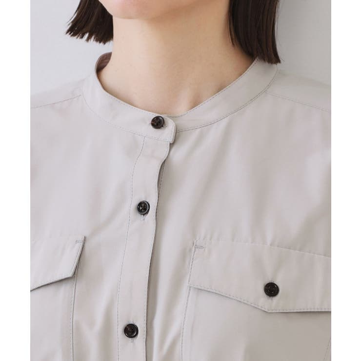 ダブルポケットシャツワンピース【洗濯機洗い可】 | OPAQUE.CLIP | 詳細画像49 