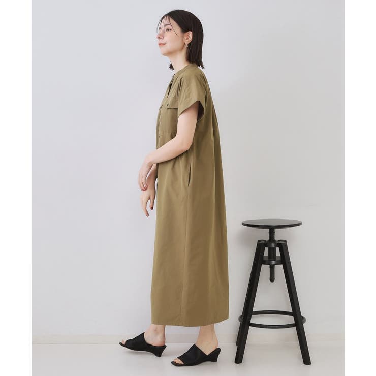 ダブルポケットシャツワンピース【洗濯機洗い可】 | OPAQUE.CLIP | 詳細画像35 