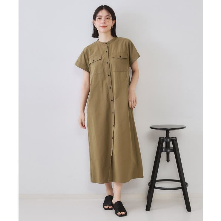 ダブルポケットシャツワンピース【洗濯機洗い可】 | OPAQUE.CLIP | 詳細画像36 