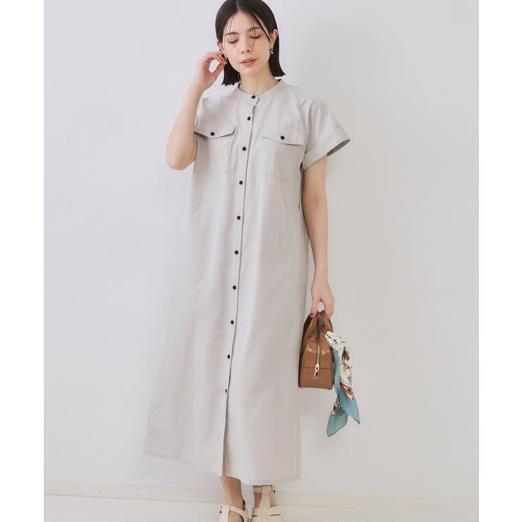 ダブルポケットシャツワンピース【洗濯機洗い可】 | OPAQUE.CLIP | 詳細画像45 