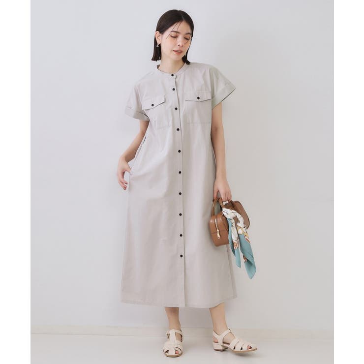 ダブルポケットシャツワンピース【洗濯機洗い可】 | OPAQUE.CLIP | 詳細画像46 