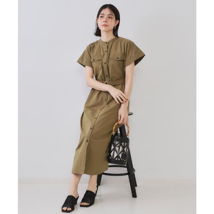 ダブルポケットシャツワンピース【洗濯機洗い可】 | OPAQUE.CLIP | 詳細画像32 