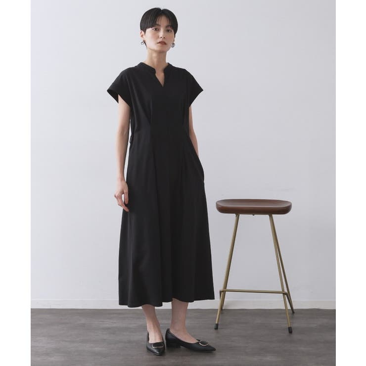 ベルト付きスキッパーワンピース【洗濯機洗い可】 | OPAQUE.CLIP | 詳細画像5 