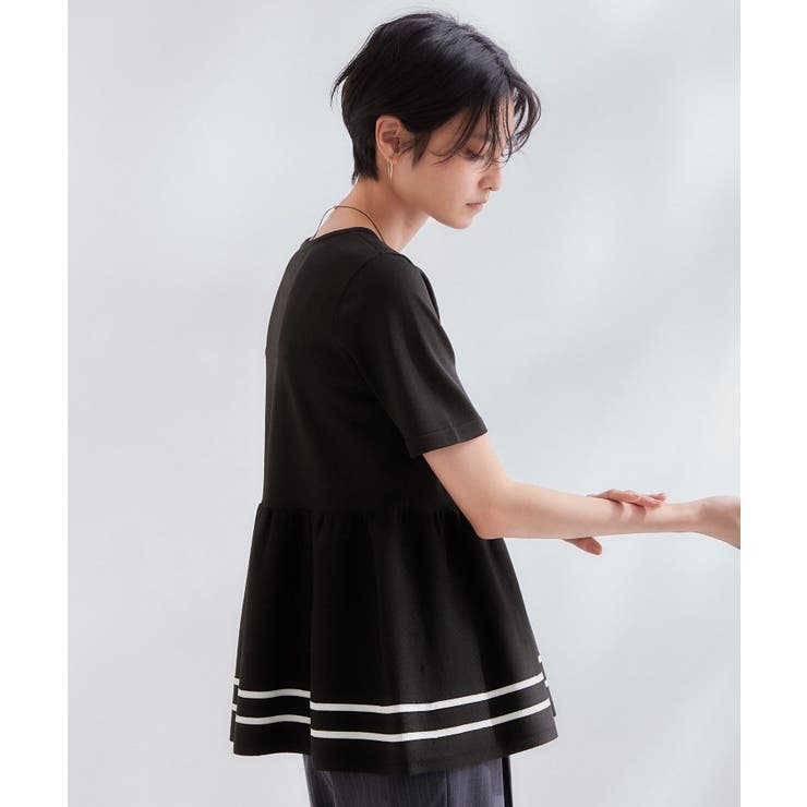 【UVケア】裾ラインペプラムニット《洗濯機OK》 | OPAQUE.CLIP | 詳細画像19 