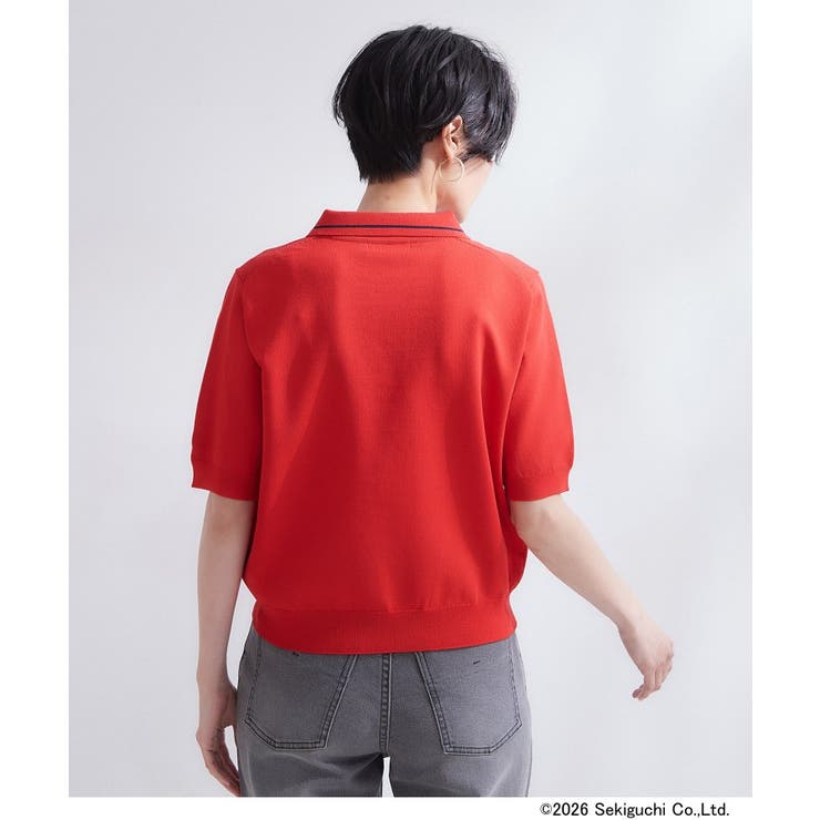 【モンチッチ】刺繍入りポロニット《洗濯機OK》 | OPAQUE.CLIP | 詳細画像16 