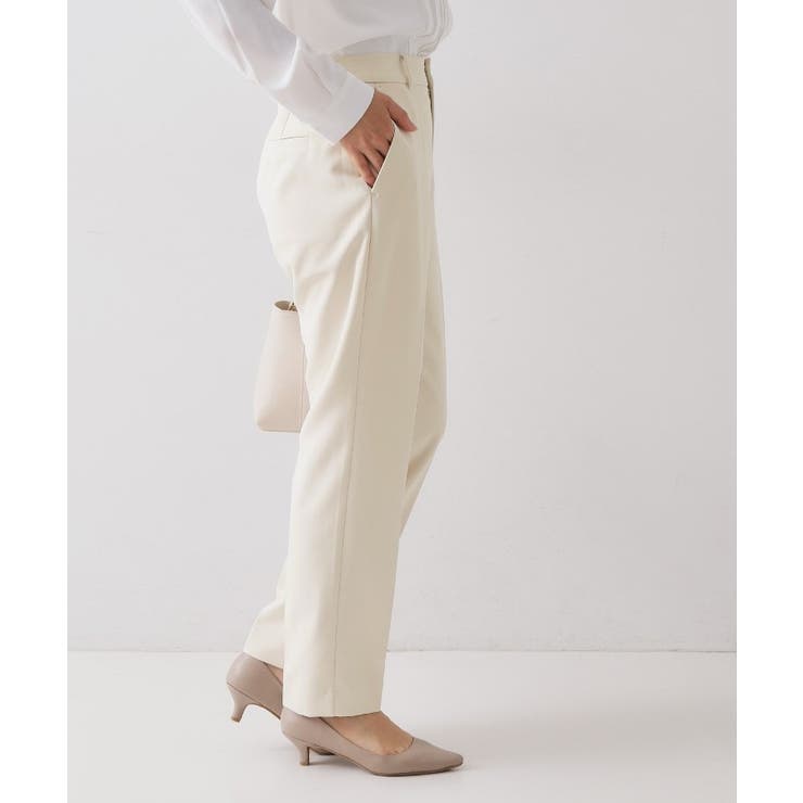 ≪通勤 セレモニーセットアップ対応≫ テーパードパンツダブルクロス【洗濯機OK】 | OPAQUE.CLIP | 詳細画像5 