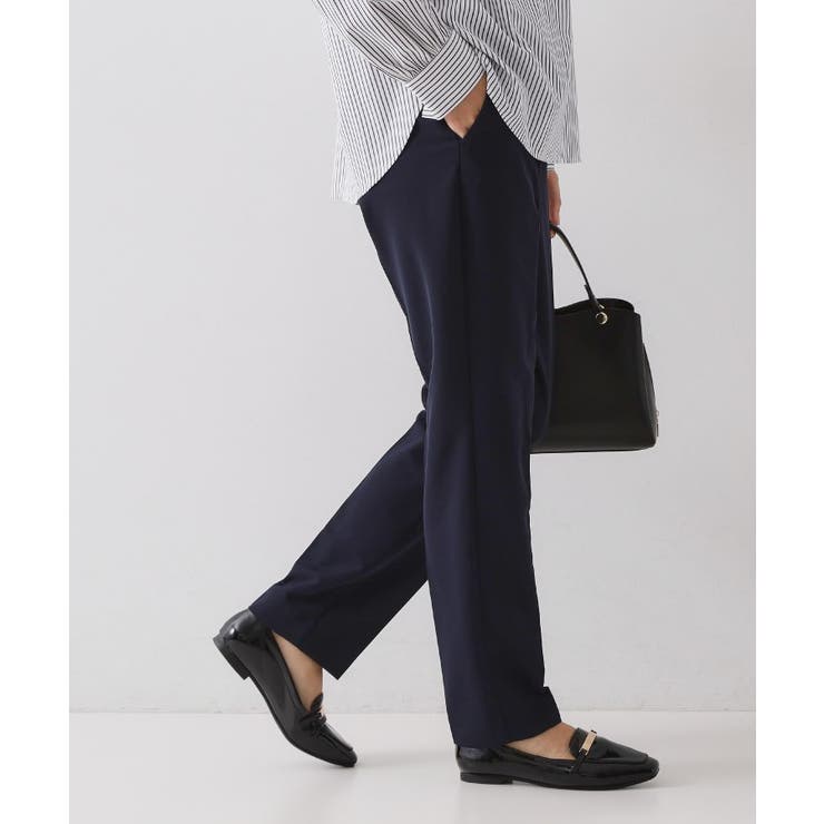 ≪通勤 セレモニーセットアップ対応≫ テーパードパンツダブルクロス【洗濯機OK】 | OPAQUE.CLIP | 詳細画像9 