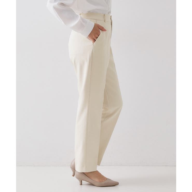 ≪通勤 セレモニーセットアップ対応≫ テーパードパンツダブルクロス【洗濯機OK】 | OPAQUE.CLIP | 詳細画像14 