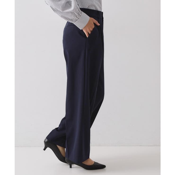 ≪通勤・セレモニーセットアップ対応≫ ワイドパンツダブルクロス【洗濯機OK】 | OPAQUE.CLIP | 詳細画像16 