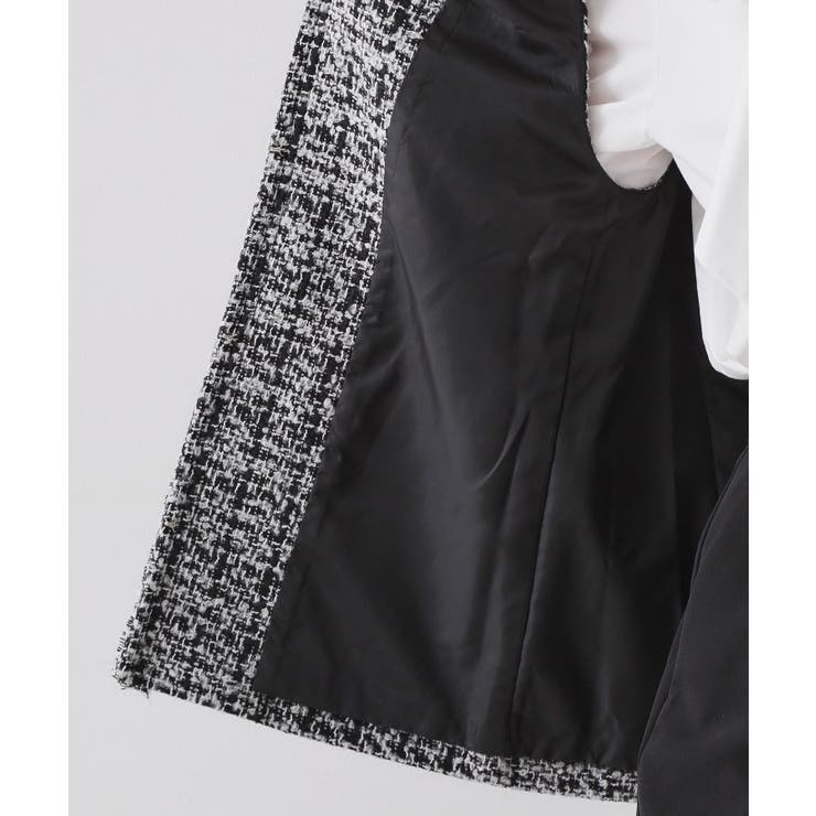 ≪通勤・セレモニー対応≫ツイードジレ【洗える】 | OPAQUE.CLIP | 詳細画像19 