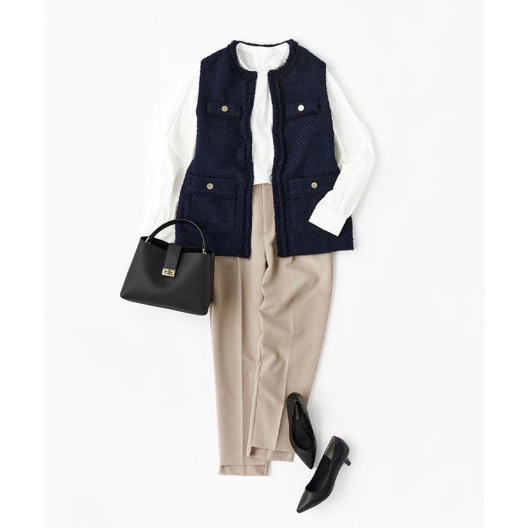 ≪通勤・セレモニー対応≫ツイードジレ【洗える】 | OPAQUE.CLIP | 詳細画像20 