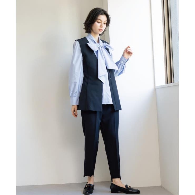 ≪通勤・セレモニー対応≫ボウタイシャツブラウス【洗濯機OK】 | OPAQUE.CLIP | 詳細画像16 
