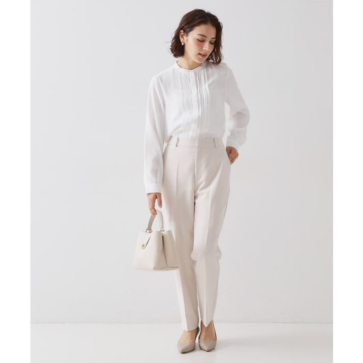 ≪通勤・セレモニー対応≫ タックブラウス【洗濯機OK】 | OPAQUE.CLIP | 詳細画像2 