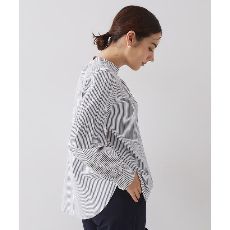 ≪通勤・セレモニー対応≫袖タックボリュームブラウス【洗濯機OK】 | OPAQUE.CLIP | 詳細画像9 