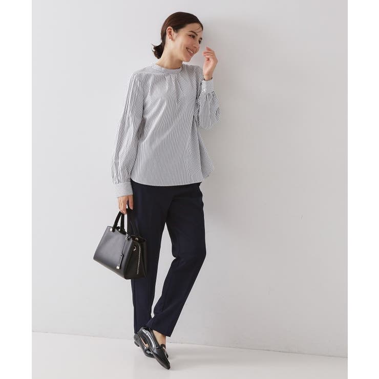 ≪通勤・セレモニー対応≫袖タックボリュームブラウス【洗濯機OK】 | OPAQUE.CLIP | 詳細画像10 