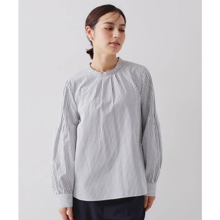 ≪通勤・セレモニー対応≫袖タックボリュームブラウス【洗濯機OK】 | OPAQUE.CLIP | 詳細画像13 